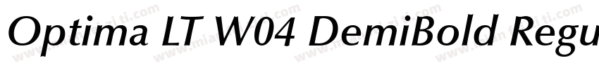 Optima LT W04 DemiBold Regular 商字体转换